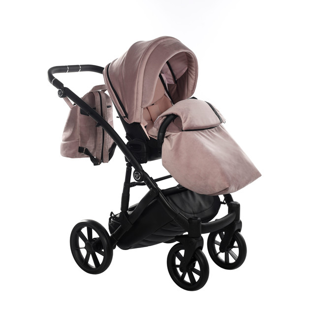Junama Space Velur 03 Black Bērnu rati 2in1
