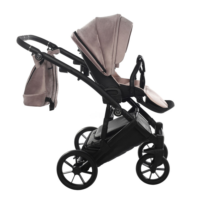 Junama Space Velur 03 Black Bērnu rati 2in1