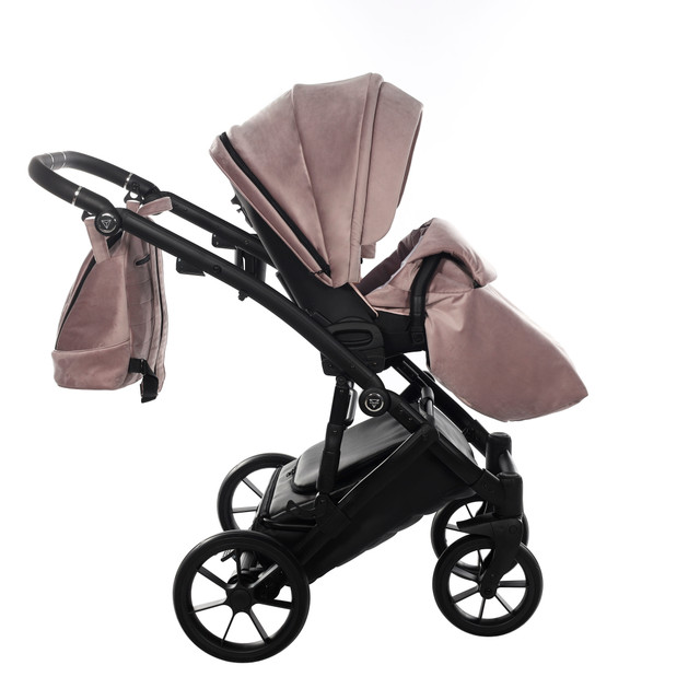 Junama Space Velur 03 Black Bērnu rati 2in1