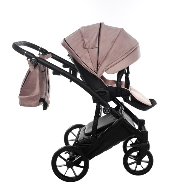 Junama Space Velur 03 Black Bērnu rati 2in1