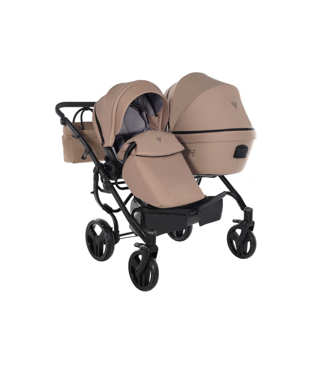 Junama Termo Line Tex Duo 01 Beige Dvīņu rati 2in1