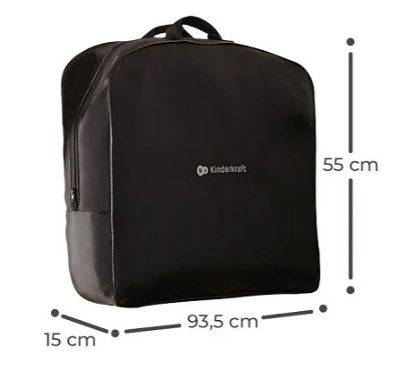 Kinderkraft Cami Black Кроватка-манеж для путешествий 3в1 2 уровня