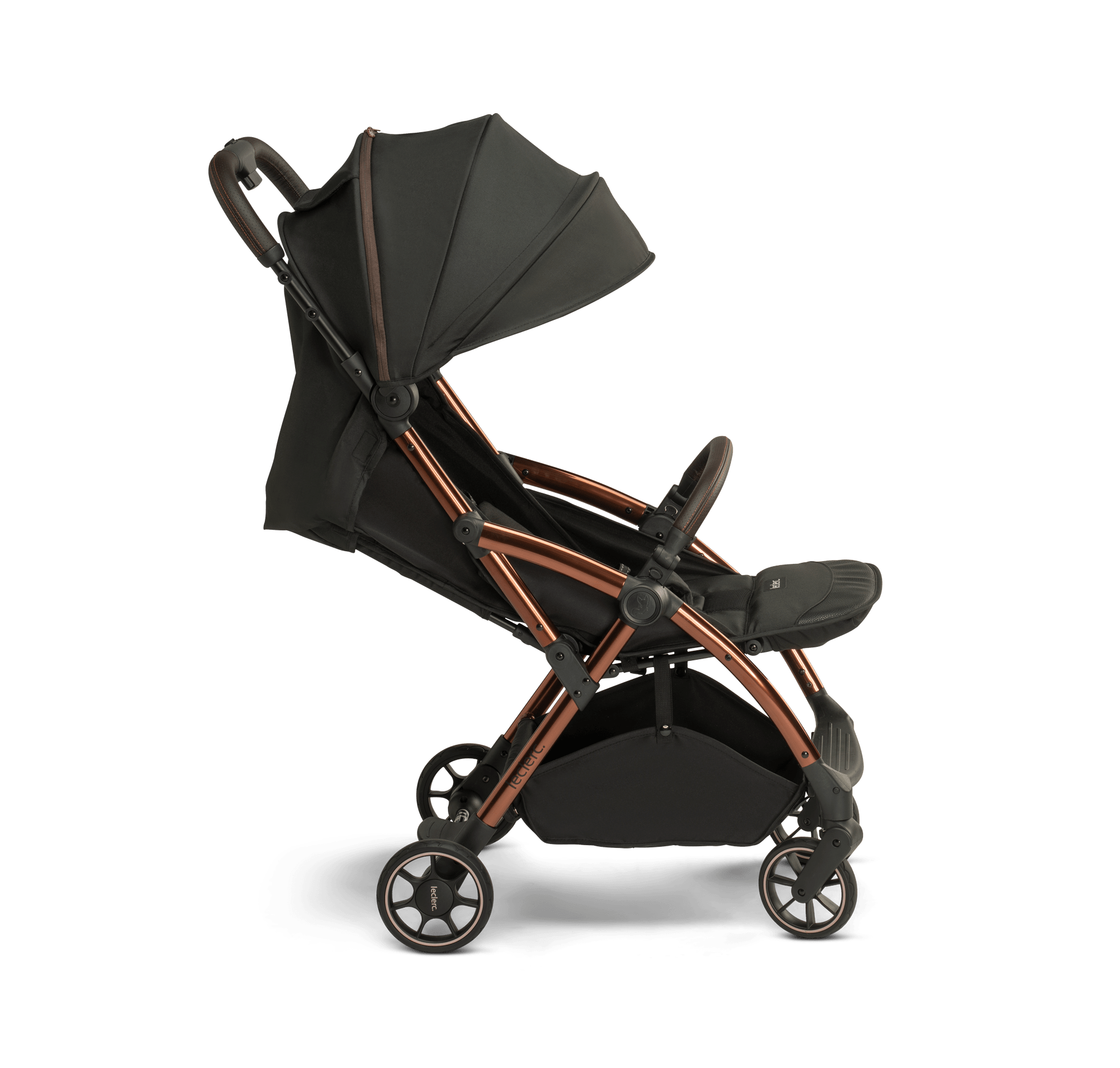Leclerc Baby Influencer Black Brown Bērnu rati 2in1