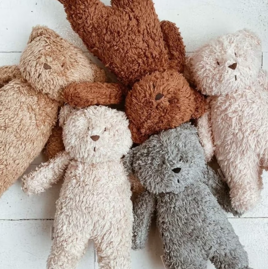 Moonie Organic HUMMING BEAR Caramel 2in1 Nakts lampa Miega lācītis