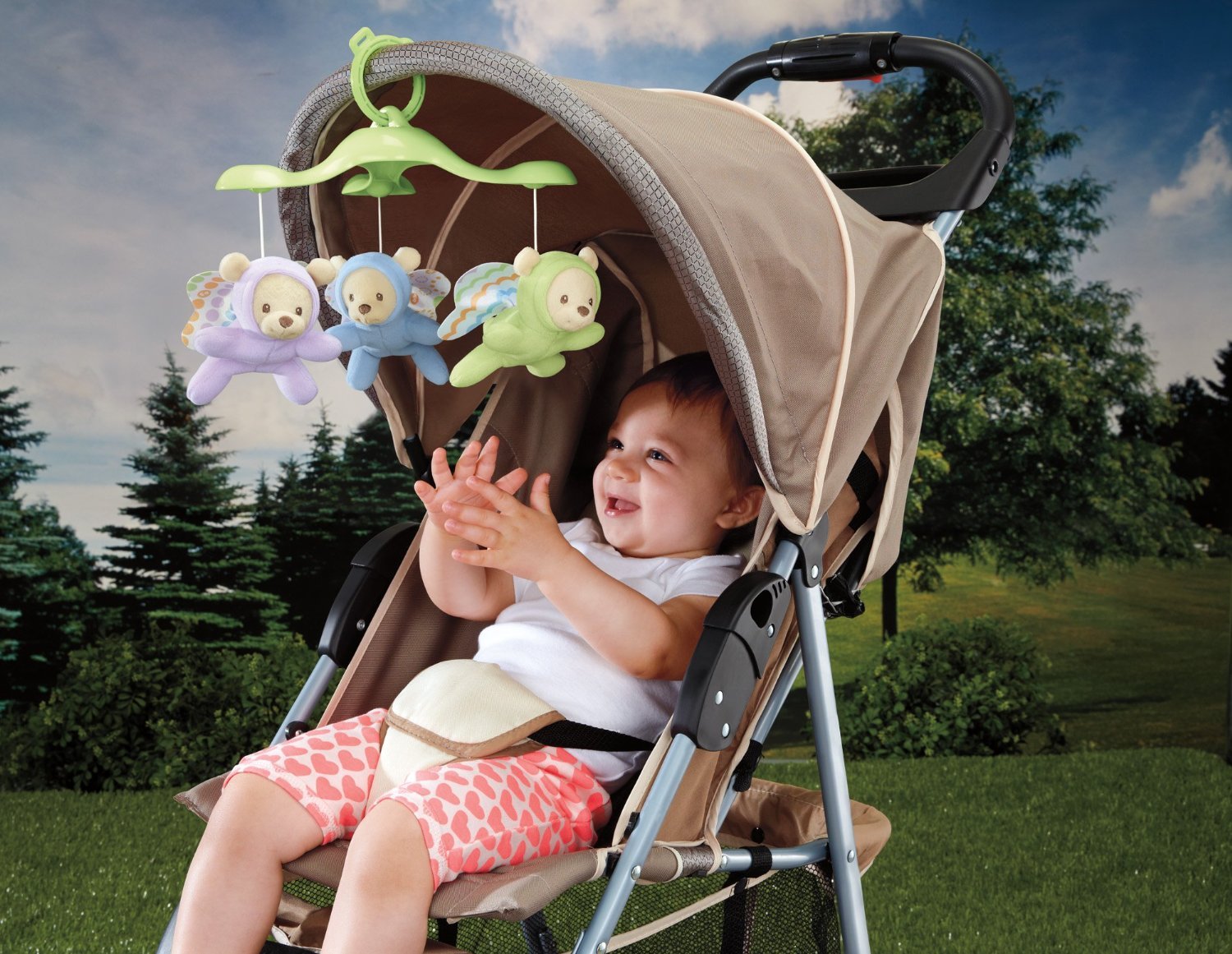 Muzikālais karuselis gultiņai Fisher Price Bears Dreams 3-in-1 Projection Mobile CDN41