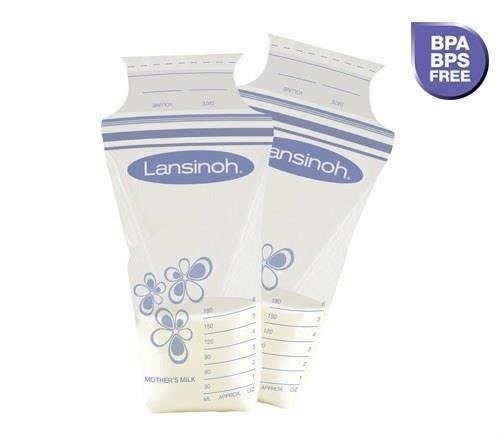 Piena uzglabāšanas maisiņi Lansinoh 180 ml 50 gab.