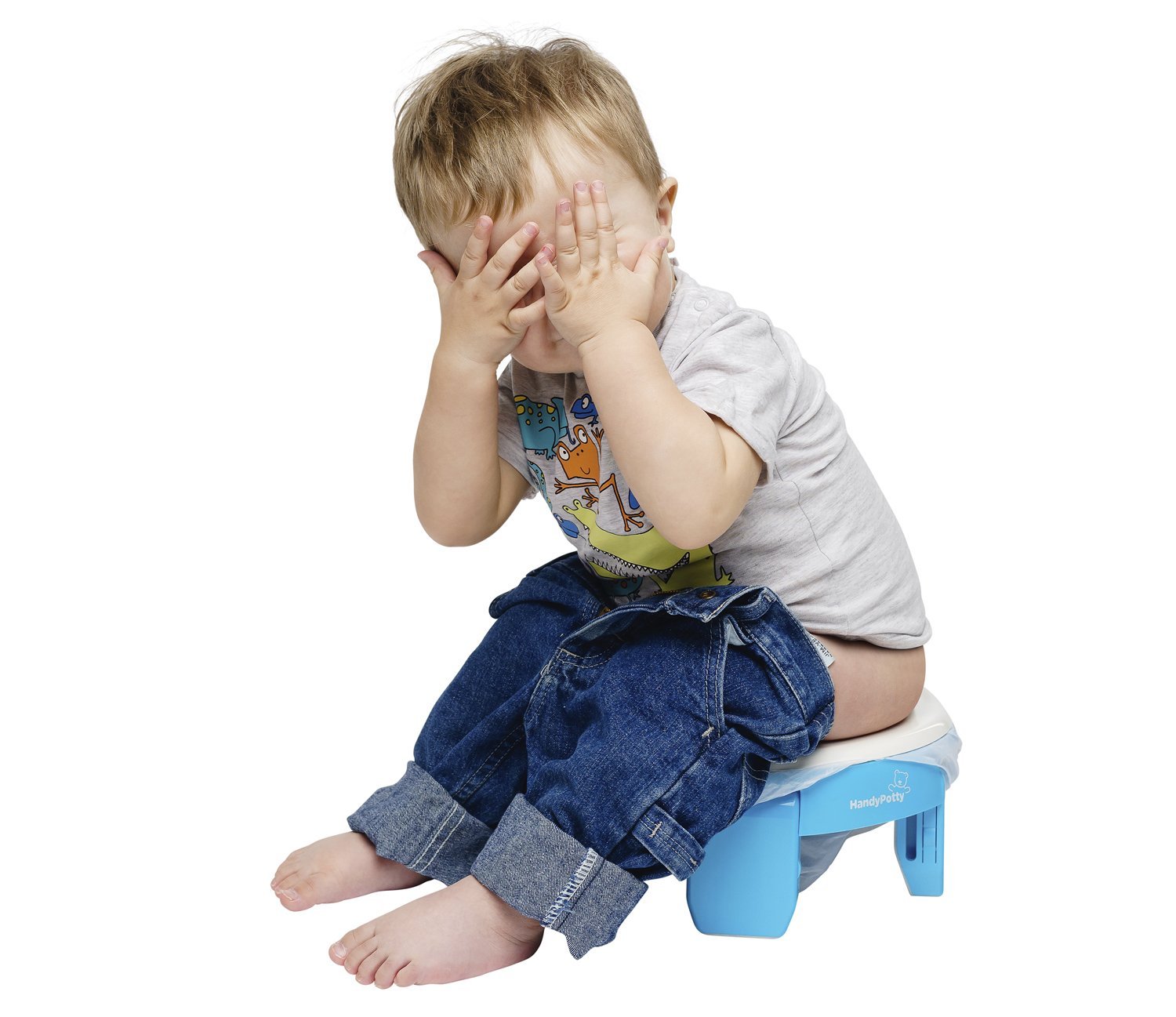 Roxy Kids Handy Potty Blue 2in1 Bērnu podiņš pārnesamais Poda vāka mazinātājs 2 vienā