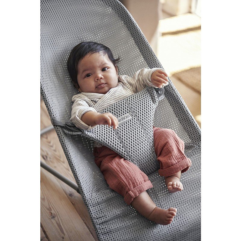 Шезлонг BabyBjorn Bouncer Bliss Mesh slate blue 006020