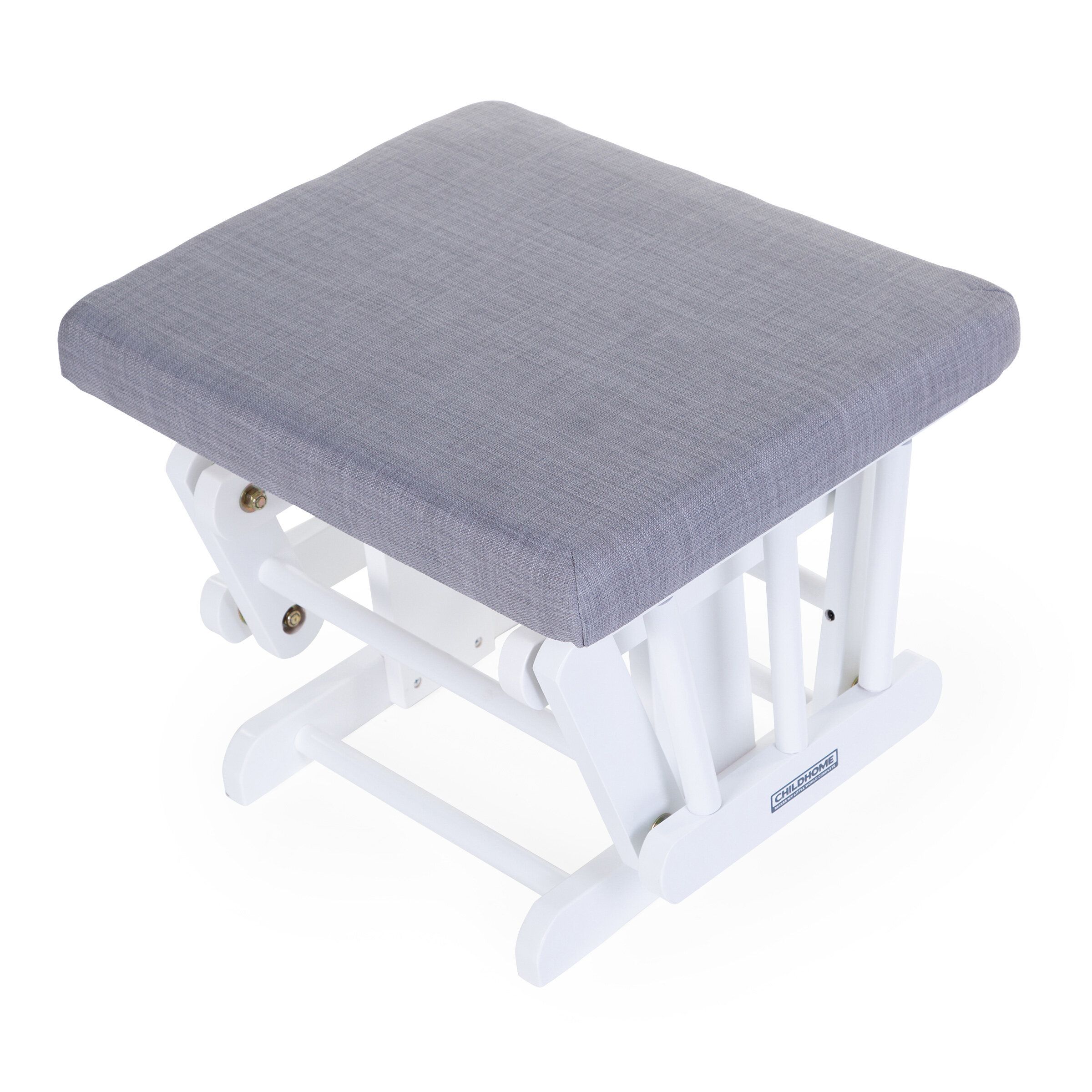 Šūpuļkrēsls māmiņai CHILDHOME Round Beech Canvas grey