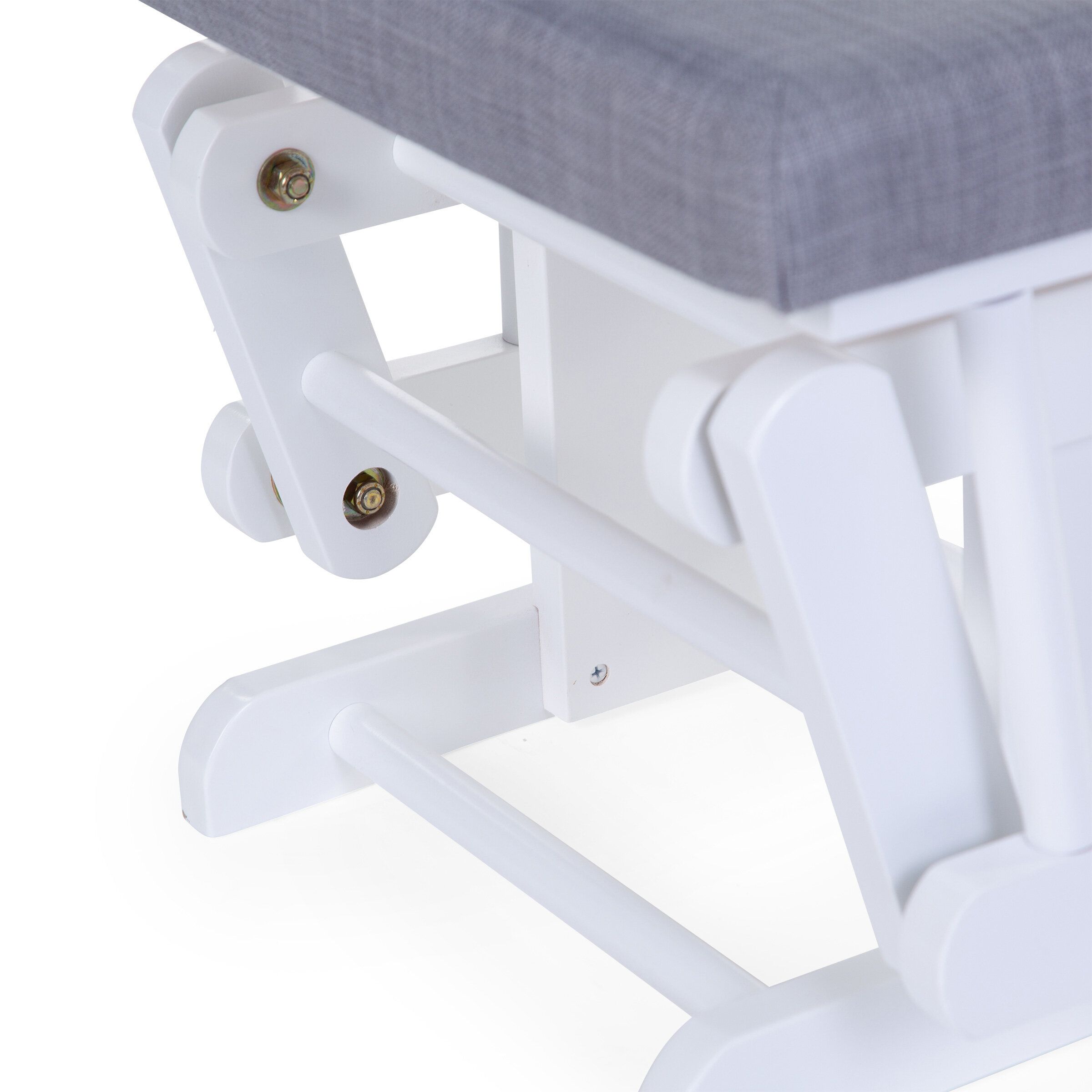 Šūpuļkrēsls māmiņai CHILDHOME Round Beech Canvas grey