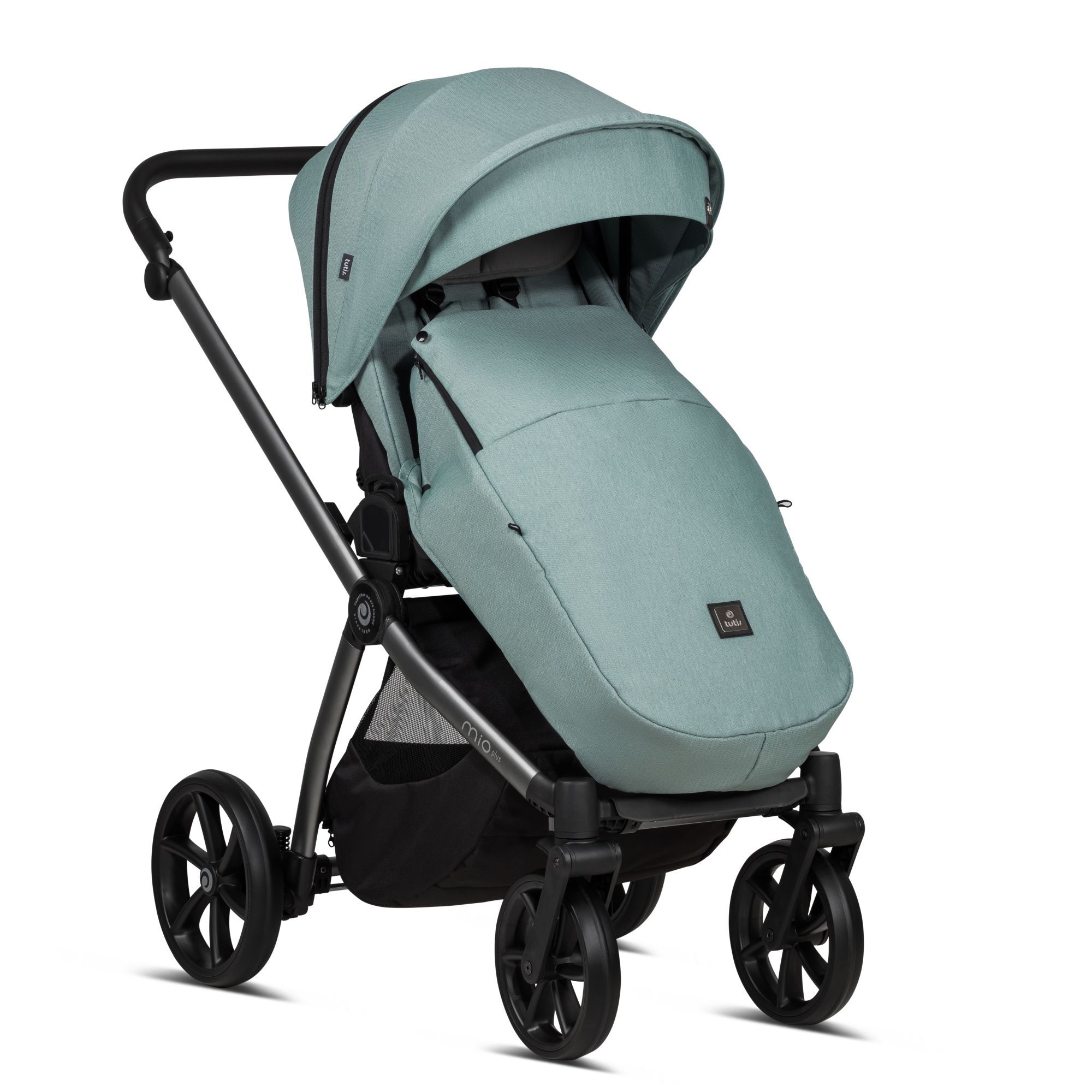 Tutis Mio 3 + Turquoise 243 Детская коляска 3в1