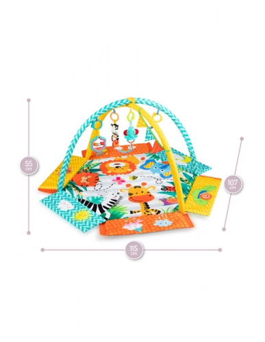 Развивающий коврик-манеж с бортиками MoMi MULTI 2in1