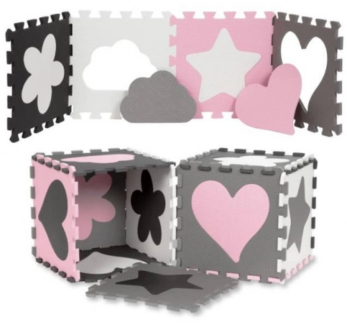 Развивающий коврик Пазл Kidwell Happy Love 30x30 см из 36 элементов