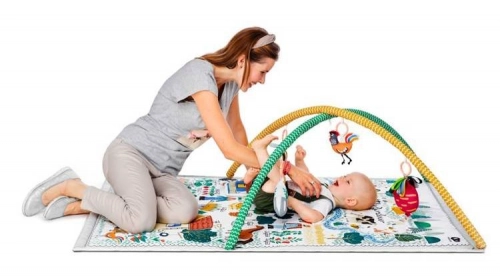 Развивающий коврик-палатка Kinderkraft Little Gardener 3in1 Educational Mat