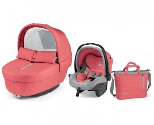Autokrēsls un Kulba ar somu PEG-PEREGO Navetta SET Elite Primo Viaggio SL Breeze Coral IPMS170035CH38TX73