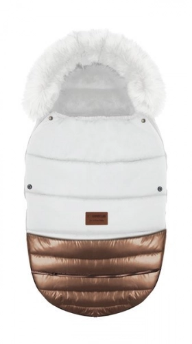 Babyactive Glossy White Rose Gold DS_06 Bērnu ratu guļammaiss Soma