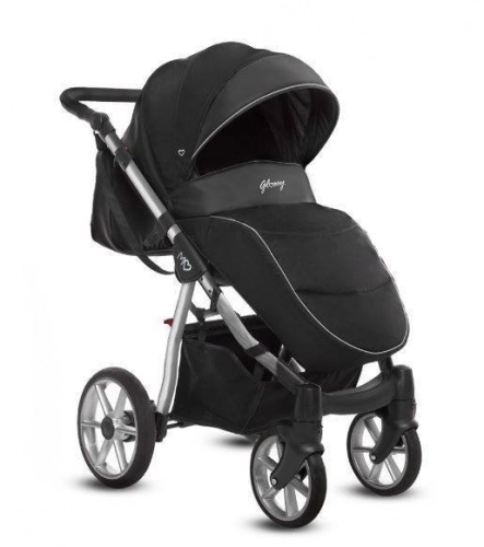 Babyactive Mommy Glossy Black/Silver Bērnu rati 2in1