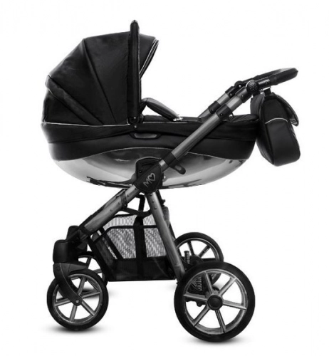 Babyactive Mommy Glossy Black/Space Gray Bērnu rati 2in1