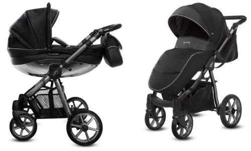 Babyactive Mommy Glossy Black/Space Gray Bērnu rati 2in1