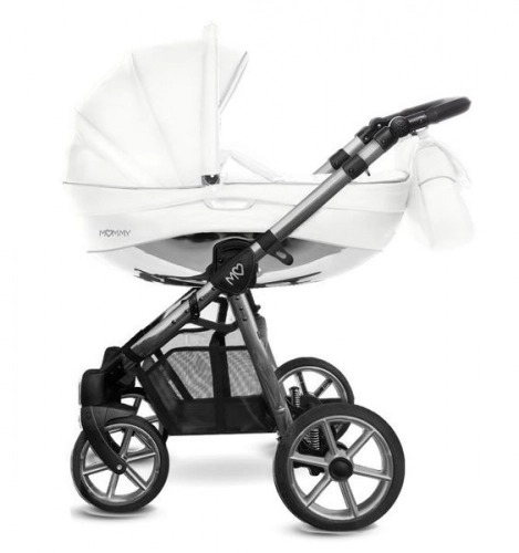 Babyactive Mommy Glossy White/Space Gray Bērnu rati 2in1