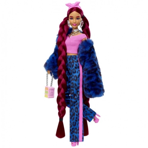 Barbie Extra Doll-Blue Leopard Track Suit lelle HHN09