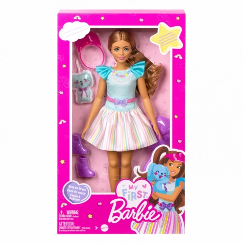 Barbie My First Barbie Brunette with Bunny Kукла HLL21