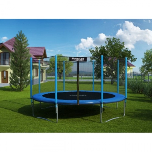 Batuts Neo-Sport ar Ārējo aizsargtīklu 374 cm 12FT + trepes dāvanā