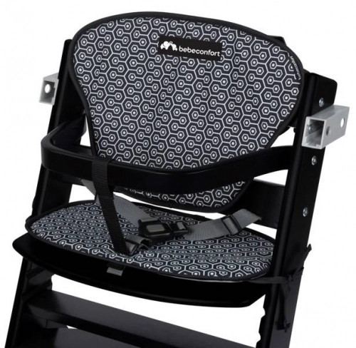 Bebe Confort Timba Barošanas krēsliņš ar polsterējumu 3in1 Deep Black/Geometric