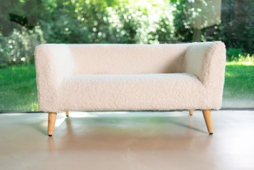 Детский диван Скамейка Childhome Bench Teddy Off white