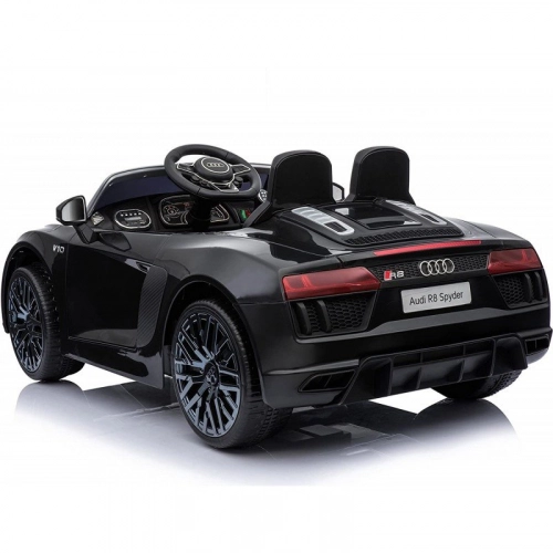 Bērnu elektromobilis ar pulti AUDI R8 Spyder black