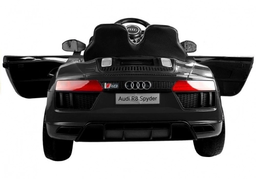 Bērnu elektromobilis ar pulti AUDI R8 Spyder black