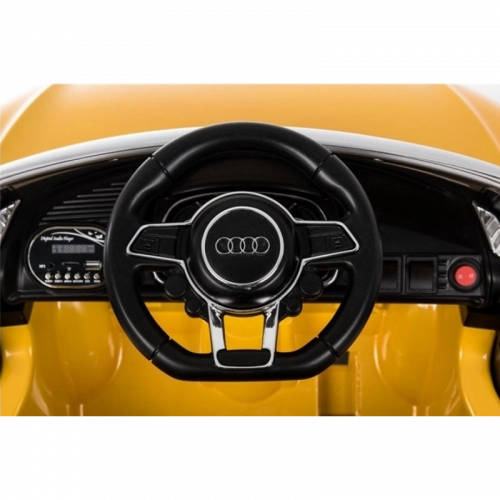 Bērnu elektromobilis ar pulti AUDI R8 Spyder Yellow
