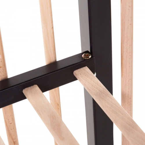Bērnu gulta 60x120 cm Childhome Cot 97 Black Natural