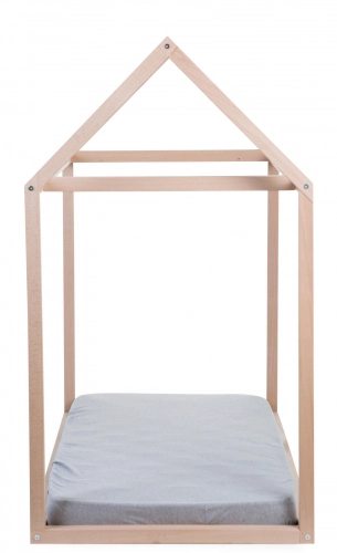 Bērnu gulta Māja 140x70 сm Childhome WOOD HOUSE Natural