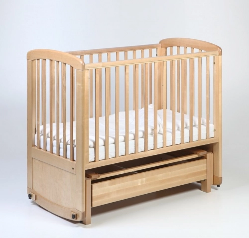 Bērnu gulta šūpulis ar kasti TROLL De Lux Glider Natural COT-GN0474