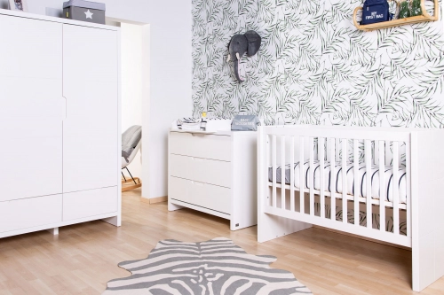 Bērnu gulta Transformeris 120x60 / 200х90 сm Childhome Quadro White