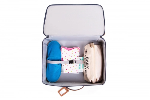Детский чемодан Childhome Mini Traveller Navy White