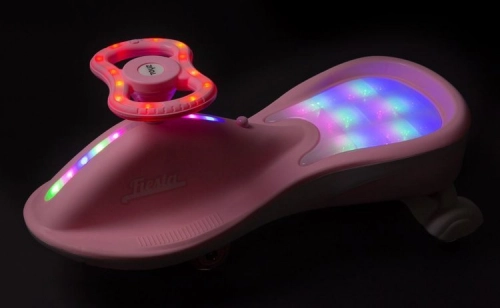 Детская машинка FIESTA с подсветкой на руле и сиденье Pink