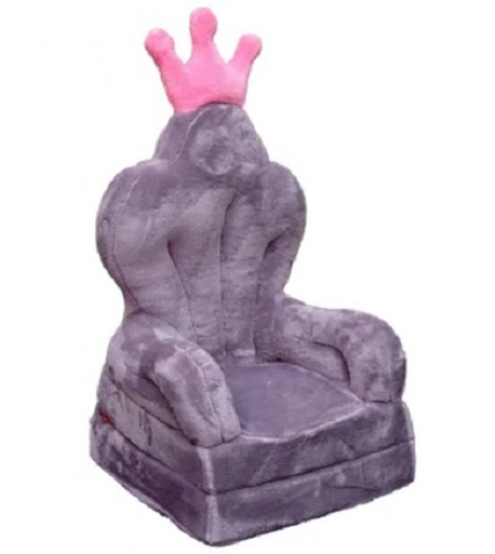 Bērnu mīksts krēsls - gulta Throne Violet