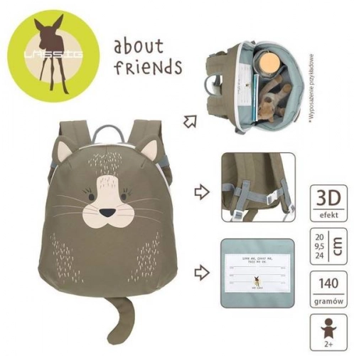 Bērnu mugursoma LASSIG About Friends Mini Cat