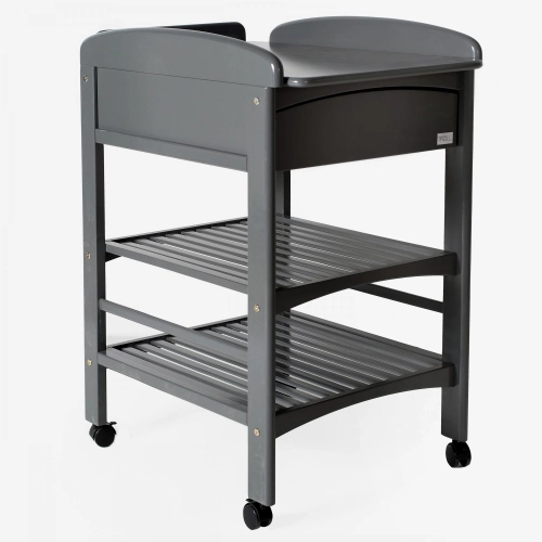 Bērnu pārtinamais galds ar atvilktni TROLL Anna Lux Dark grey CTL-LX0122