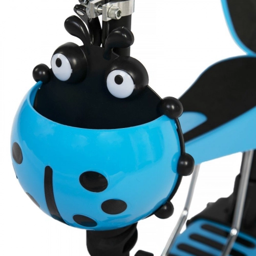 Bērnu skrejritenis ar rokturi Scooter Blue LED 5in1