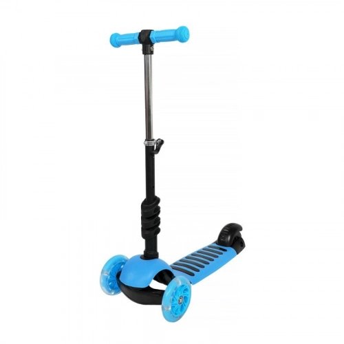 Bērnu skrejritenis ar rokturi Scooter Blue LED 5in1