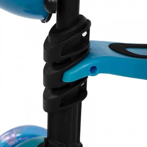 Bērnu skrejritenis ar rokturi Scooter Blue LED 5in1