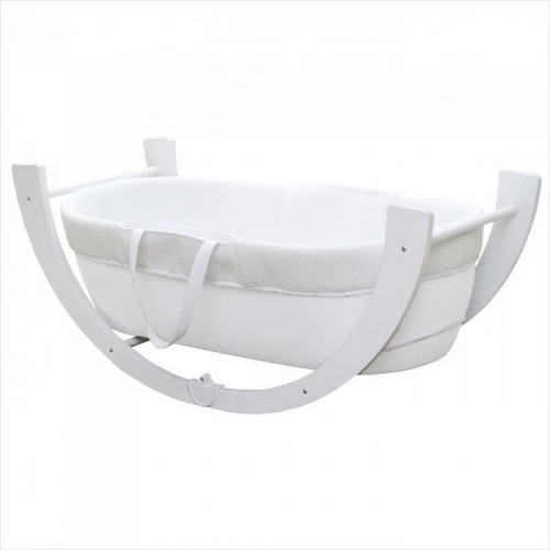 Детская корзина-колыбель Shnuggle Dreami white 2in1