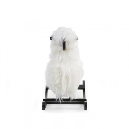 Bērnu šūpuļkrēsls Aitiņa CHILDHOME Rocking sheep white+black