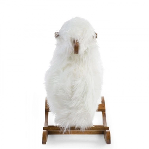 Bērnu šūpuļkrēsls Aitiņa CHILDHOME Rocking sheep white+brown