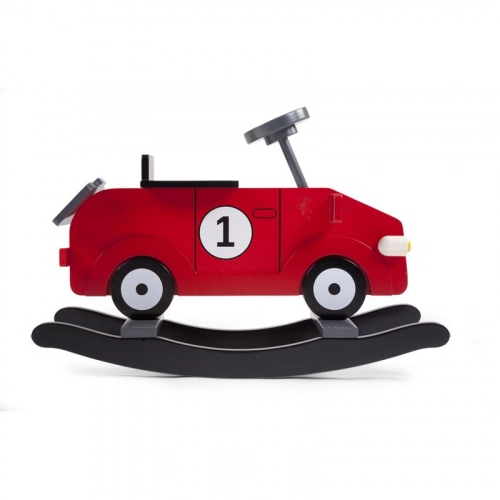 Bērnu šūpuļkrēsls Mašīna CHILDHOME Rocking My First Car red