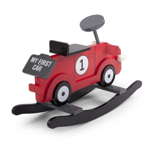 Bērnu šūpuļkrēsls Mašīna CHILDHOME Rocking My First Car red