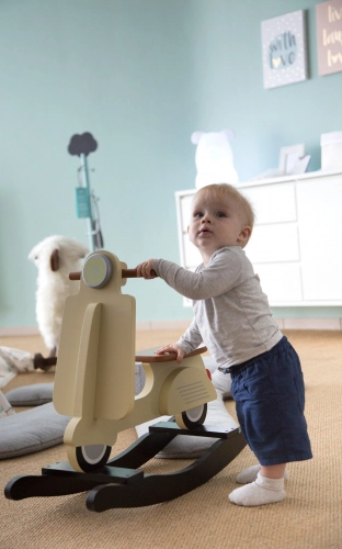 Bērnu šūpuļkrēsls Skūteris Childhome Scooter Cream